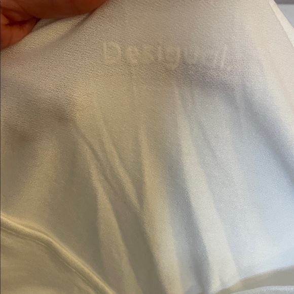 Desigual White Lace Sleeve Women's Top - Picture 3 of 3
